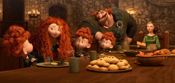 King Fergus and his family in Brave 2012 animatedfilmreviews.filminspector.com