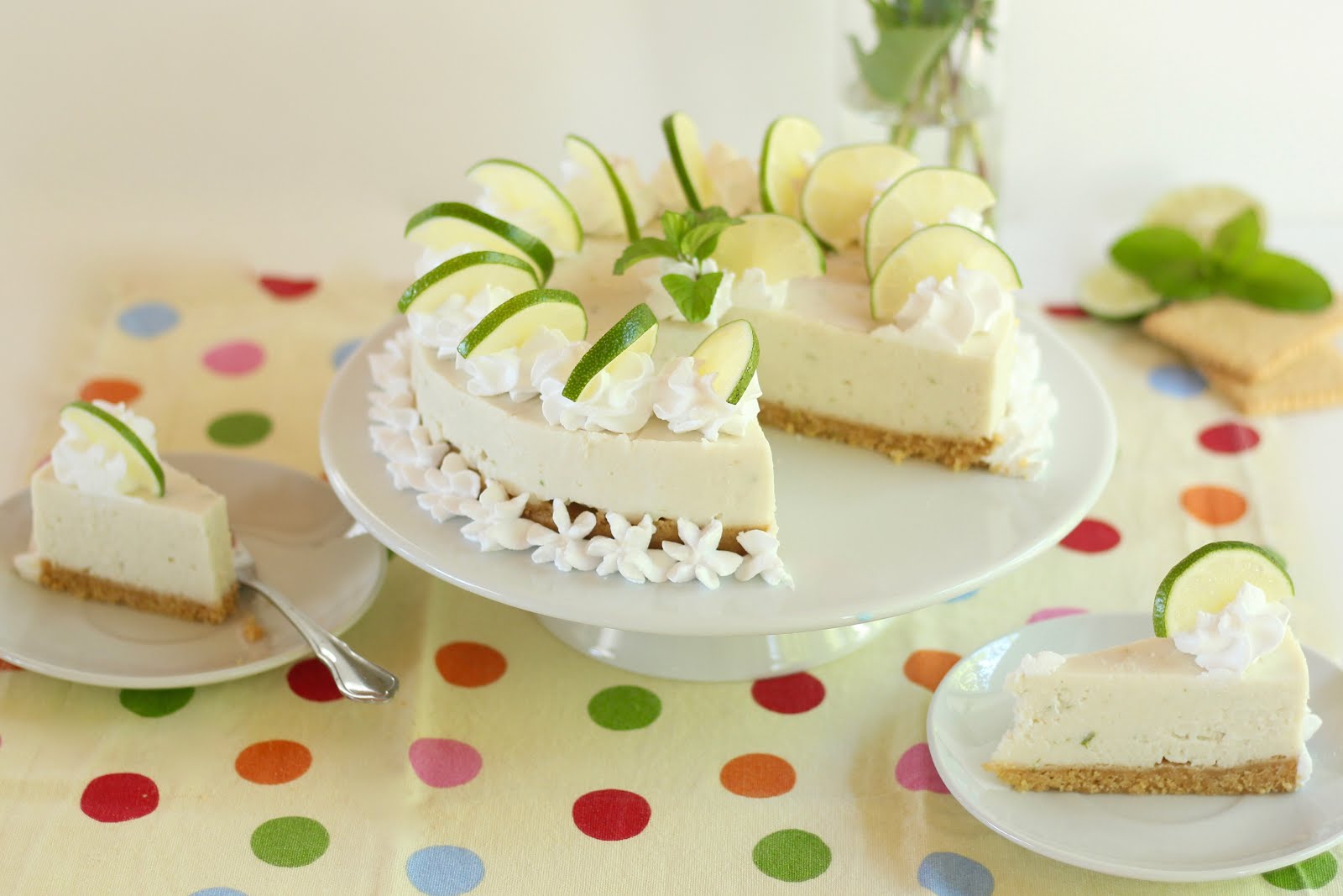 Erfrischende Limetten-Joghurt-Torte ohne Backen - klassisch und vegan ...