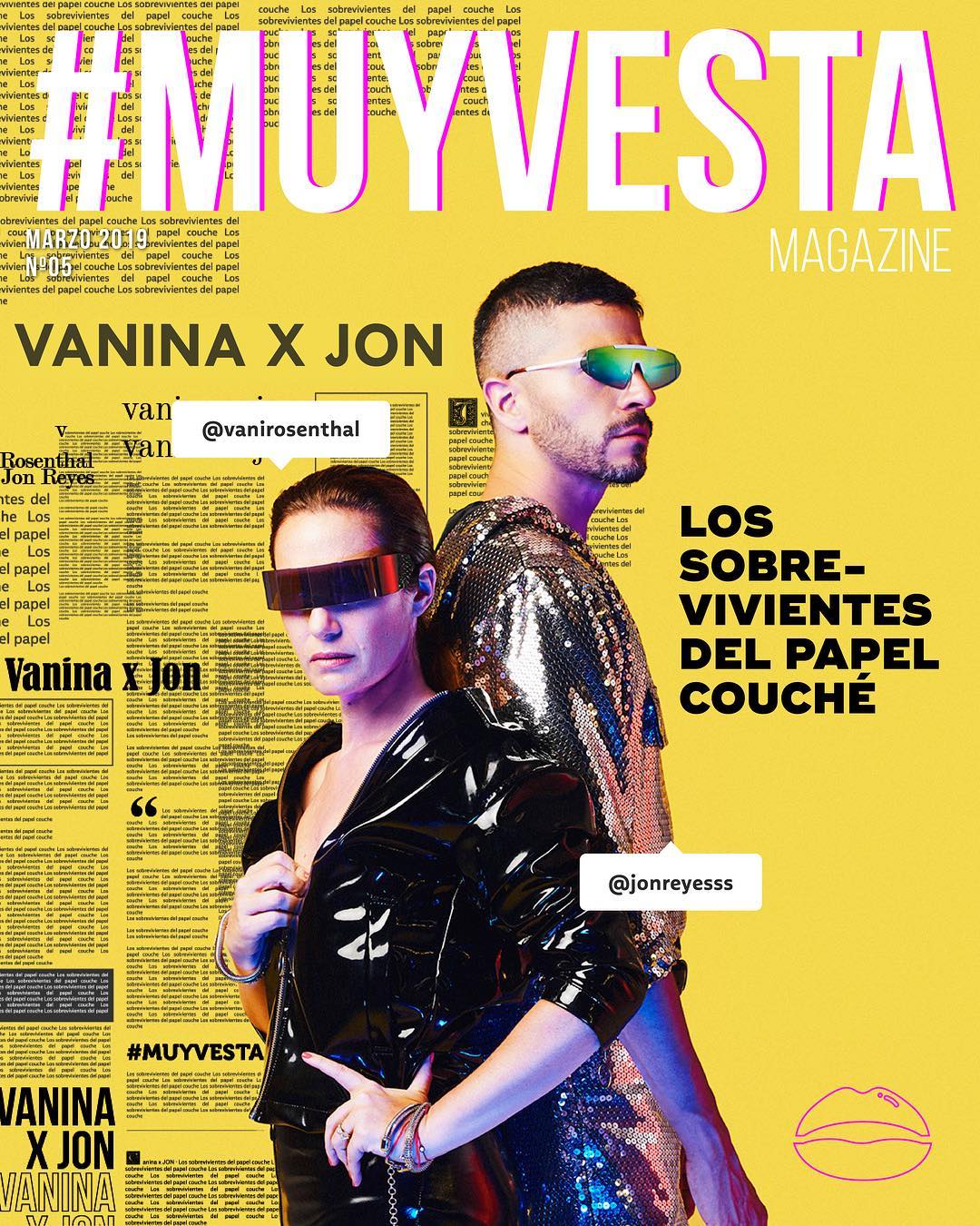 Portada de Muy Vesta Magazine con Vanina Rosenthal y Jon Reyes