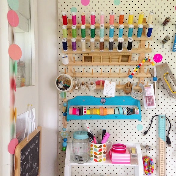 Craft Room Pegboard : Craft Room Pegboard: How to Organize Your Space - The ... - One project that was a necessity to complete first was this extra large pegboard i made for my craft room organization.