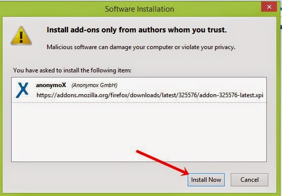 Buka Situs diblokir dengan add-on anonymoX Firefox Buka Situs diblokir dengan add-on anonymoX Firefox