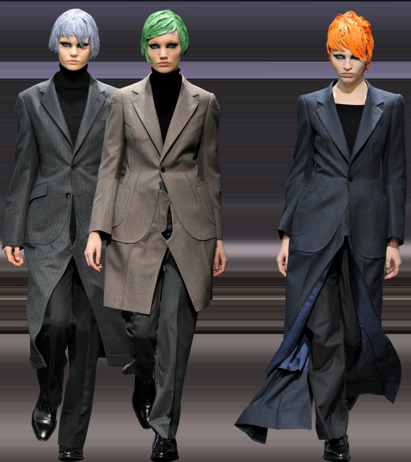 Fashion & Lifestyle Junya Watanabe Suits Fall 2012 Womenswear