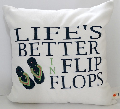 Life is Better in Flip Flops Pillow