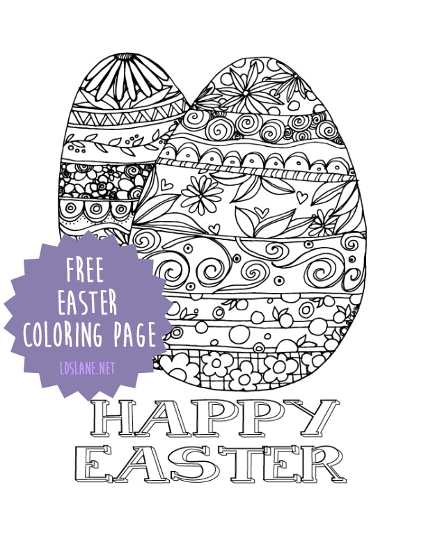 Lds Easter Coloring Pages