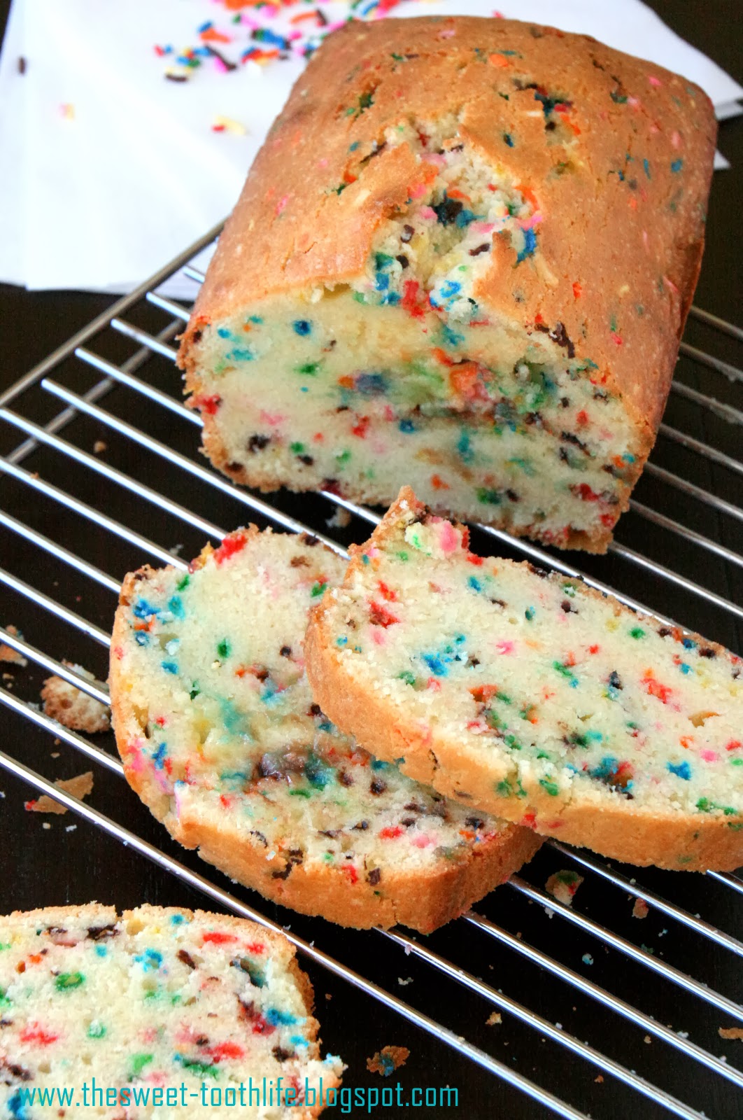 The Sweet {Tooth} Life Funfetti Pound Cake
