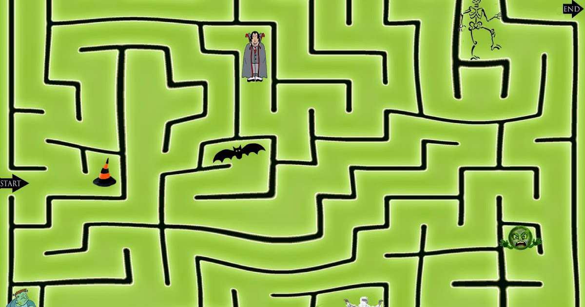 Daily Messes Halloween Maze Monster Time