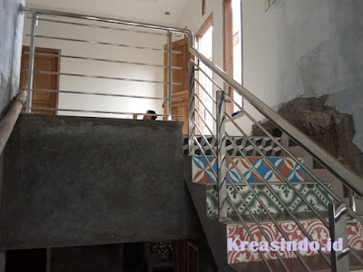 Railing Stainless pemasangan di Rumah Bpk Joshua di Bulak Barat Cipayung Depok