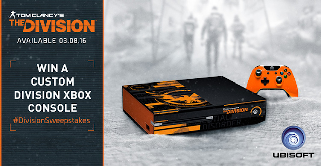 The Division Custom Xbox Console Tom Clancy's The Division custom Xbox One skin orange black