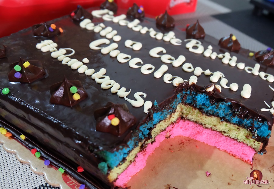 Red Ribbon Rainbow Dedication Cake Dear Kitty Kittie