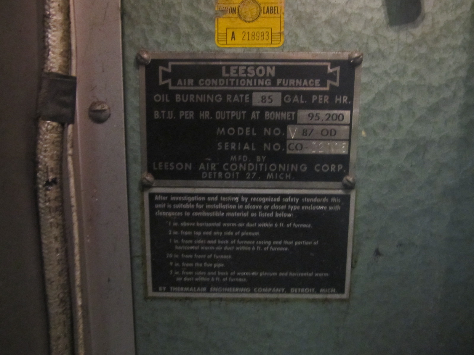 Eaton Rapids Joe Furnace Fan shortcycling