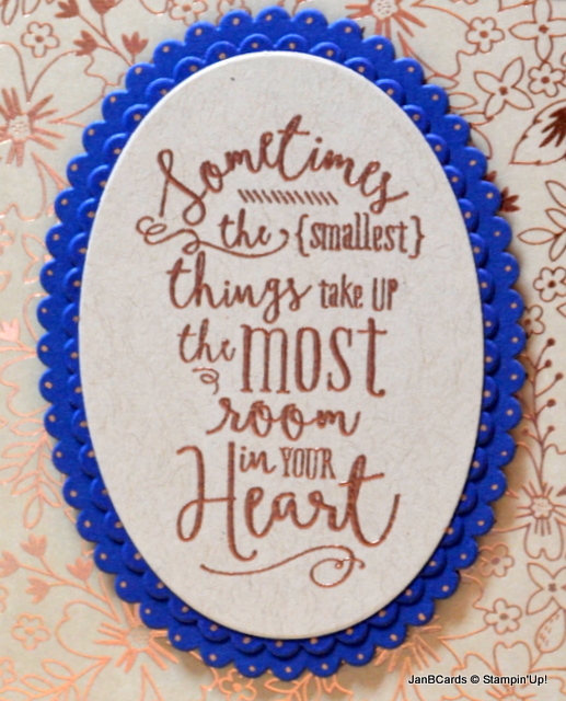 Copper Embossing Powder JanB Cards