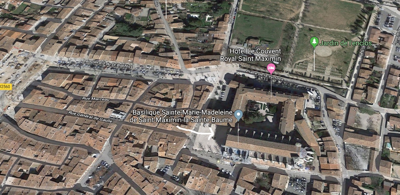 Basilica of St-Maximin Google Maps capture