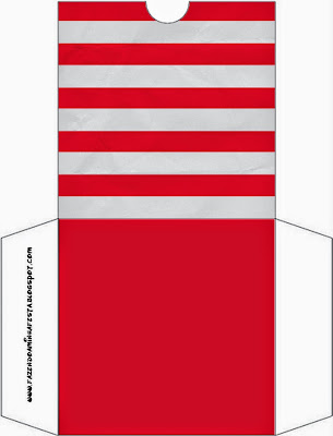 Rayas Rojo y Blanco: Etiquetas para Candy Bar para Boda para Imprimir Gratis.