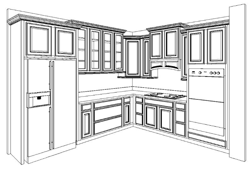 For the Love of a Cottage: Kitchen Cabinets Layout finalized 07-27-11
