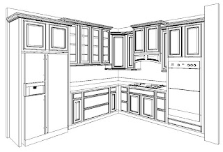 For the Love of a Cottage: Kitchen Cabinets Layout finalized 07-27-11