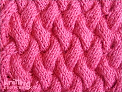 Basket Cable stitch  |  Knitting Stitch Patterns