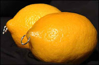 lemons with piercings
