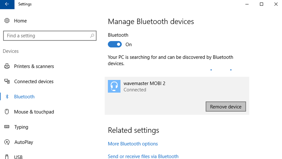 windows 10 bluetooth audio