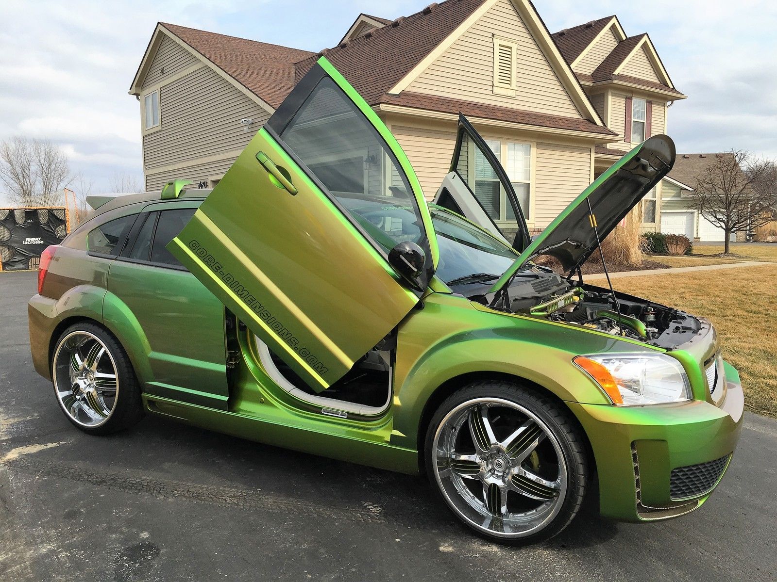 Dodge Caliber “Show Car” with Lambo Doors and SEMA Histroy