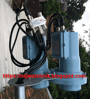 siap untuk tracking Cara Pasang 2 LNB 2 Receiver untuk Pemula