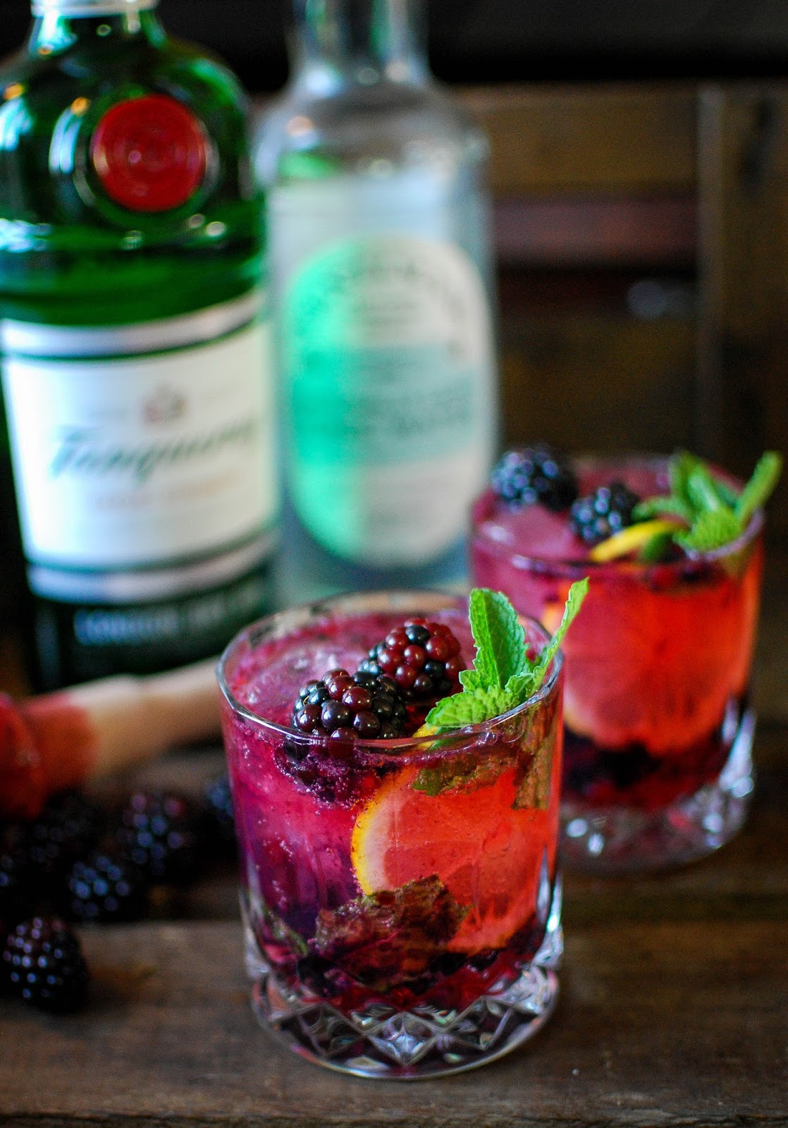 Blackberry and Lemon Gin and Tonic