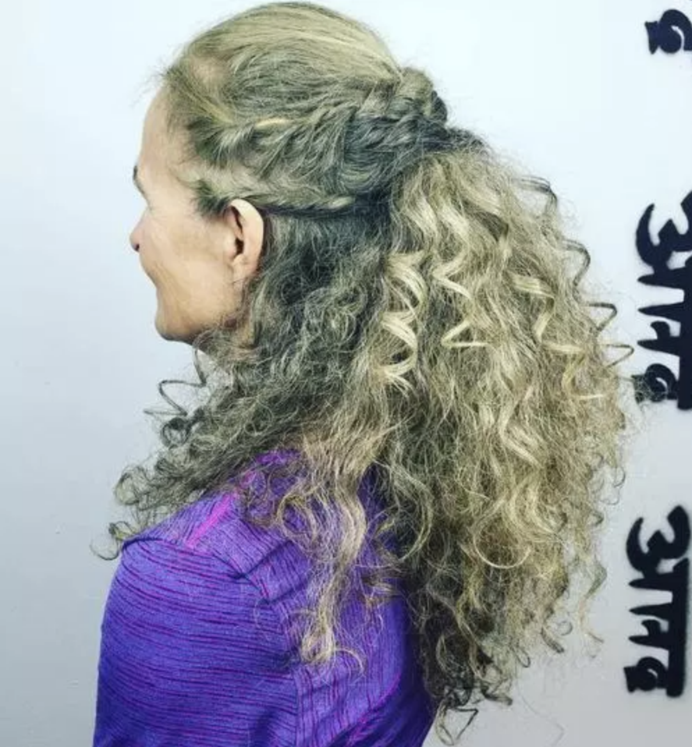 best long hairstyles for 60 year old woman