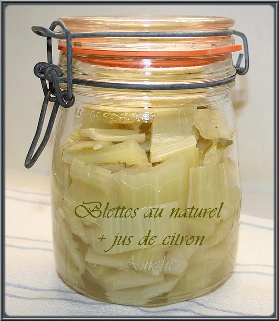 Conserves de blettes en cocotte minute – Ustensiles de cuisine