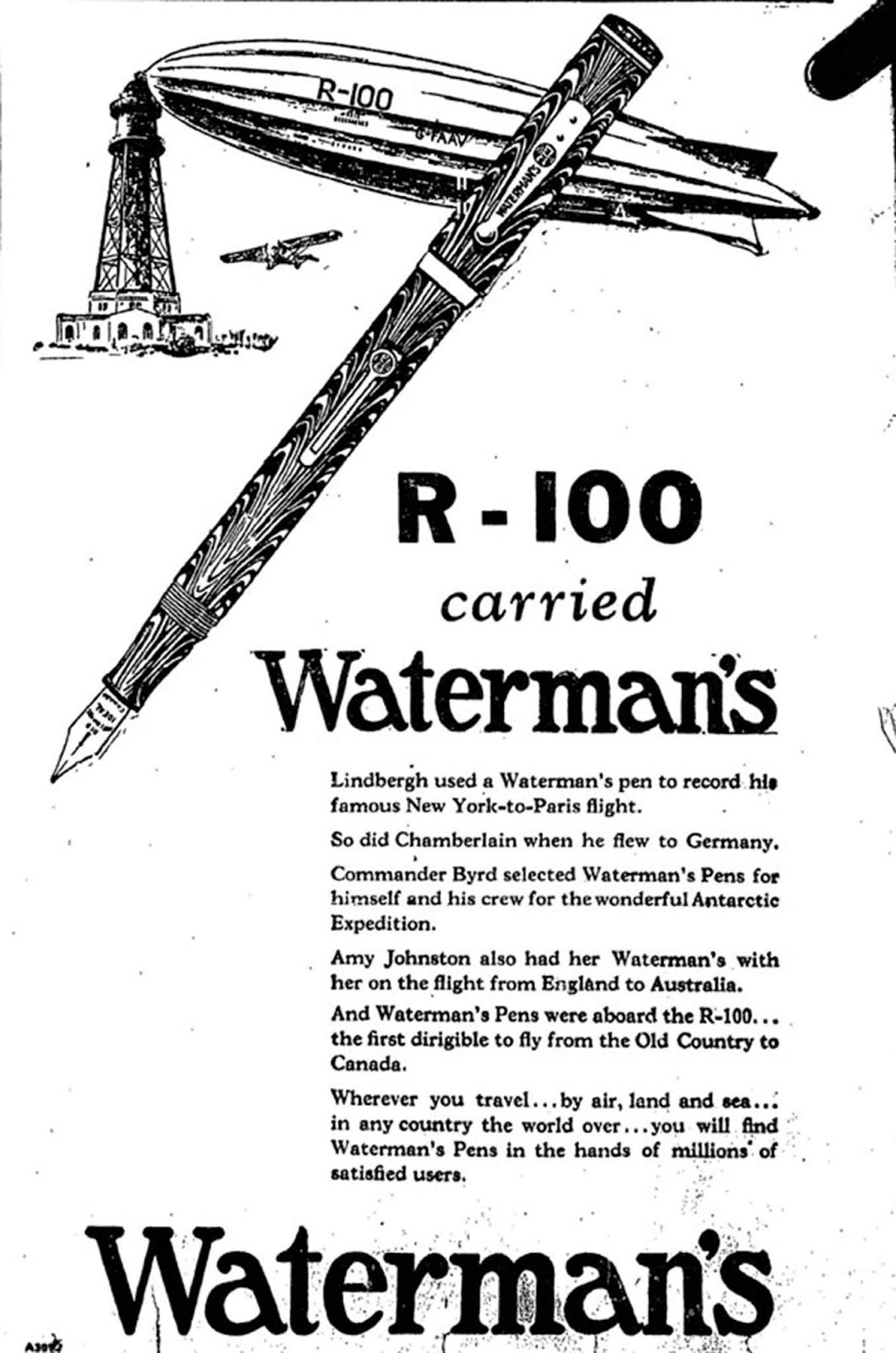 Advertising brochure for R-100.
