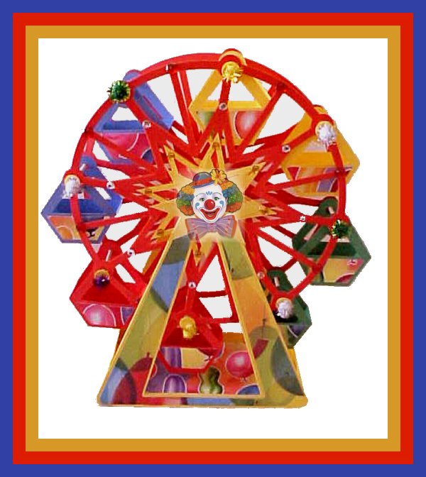 Download Paper Craft Creations Summer Street Ferris Wheel 3d Paper Craft PSD Mockup Templates