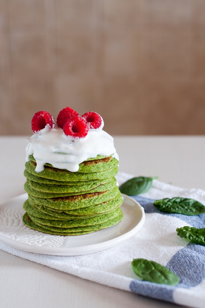 Panquecas verdes | Spinach pancakes