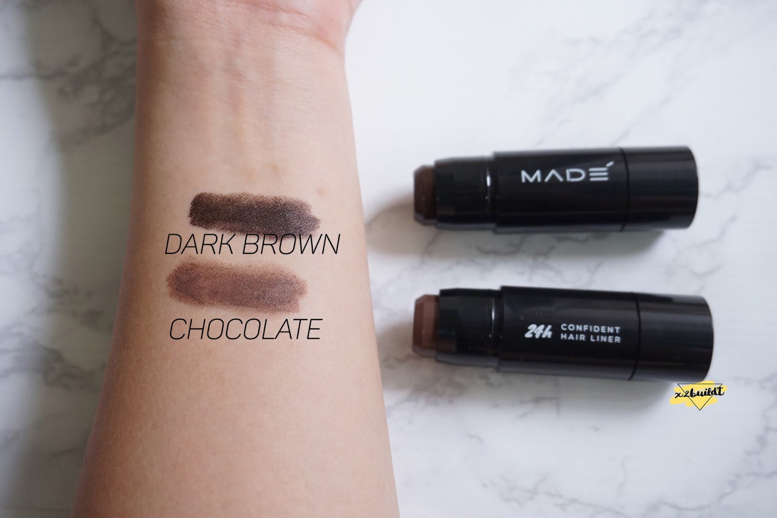 REVIEW MADE' HAIR LINER 24H CONFIDENT HAIRLINER รีวิวที่ปิดเหม่งยานแม่ฮะ x2Buildt x 2 B U I