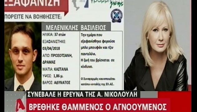 Βρέθηκε θαμμένος σε αυλή σπιτιού ο 37χρονος αγνοούμενος από τη Δράμα. Βρέθηκε θαμμένος σε αυλή σπιτιού ο 37χρονος αγνοούμενος από τη Δράμα.