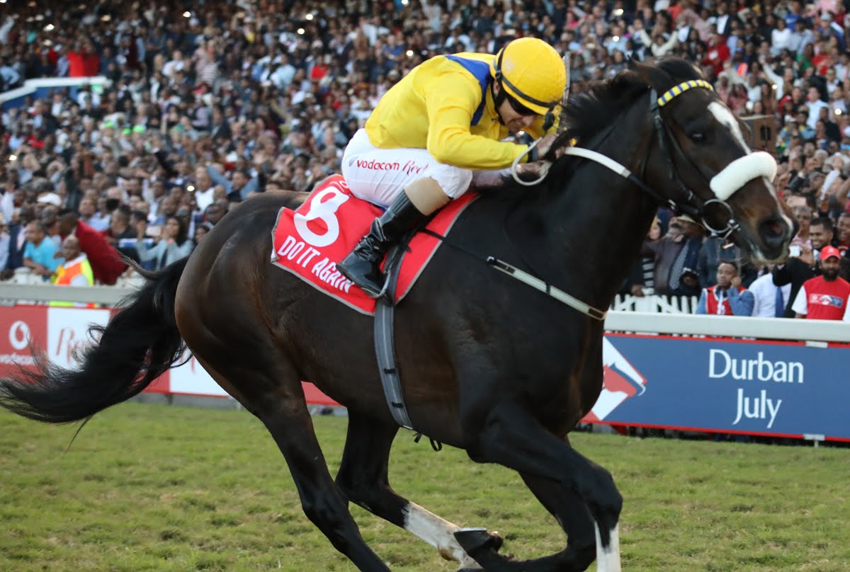 Do It Again Do It Again - Horse - Winning the Vodacom Durban July - Jockey is Anton Marcus