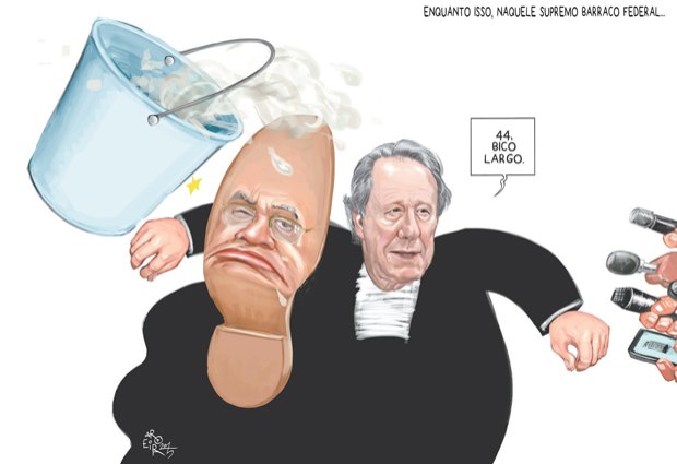 Resultado de imagem para gilmar mendes e lewandowski charges