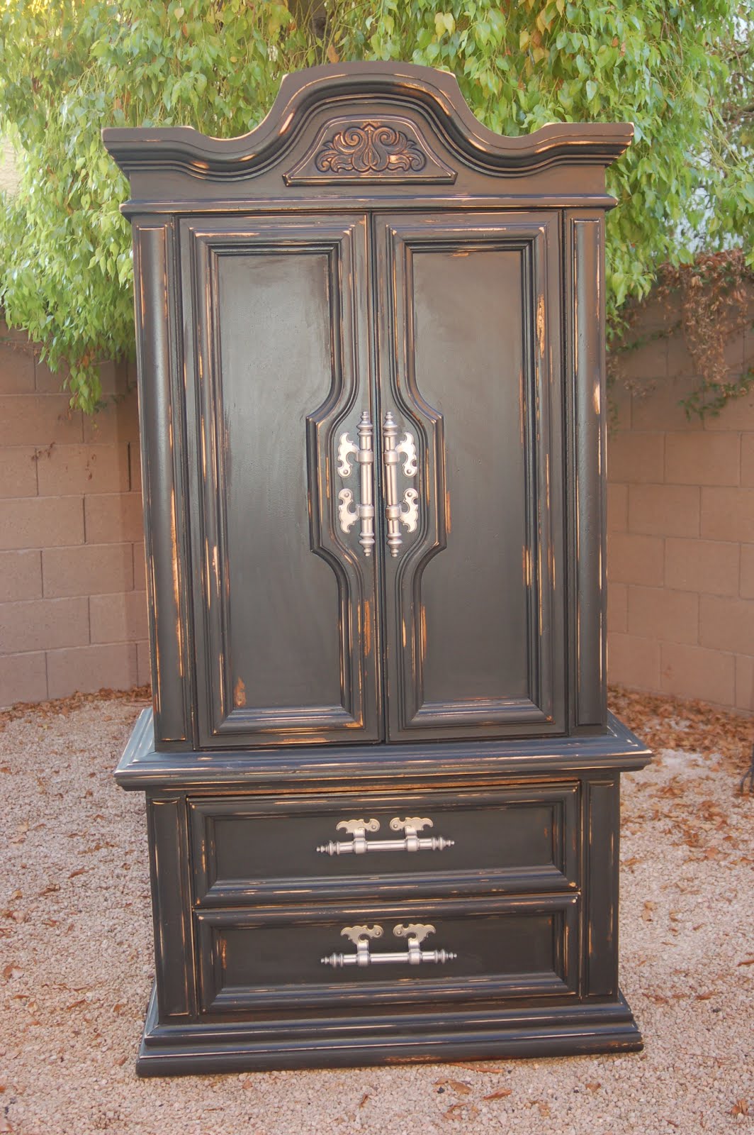 The Shabby Chica Black Armoire