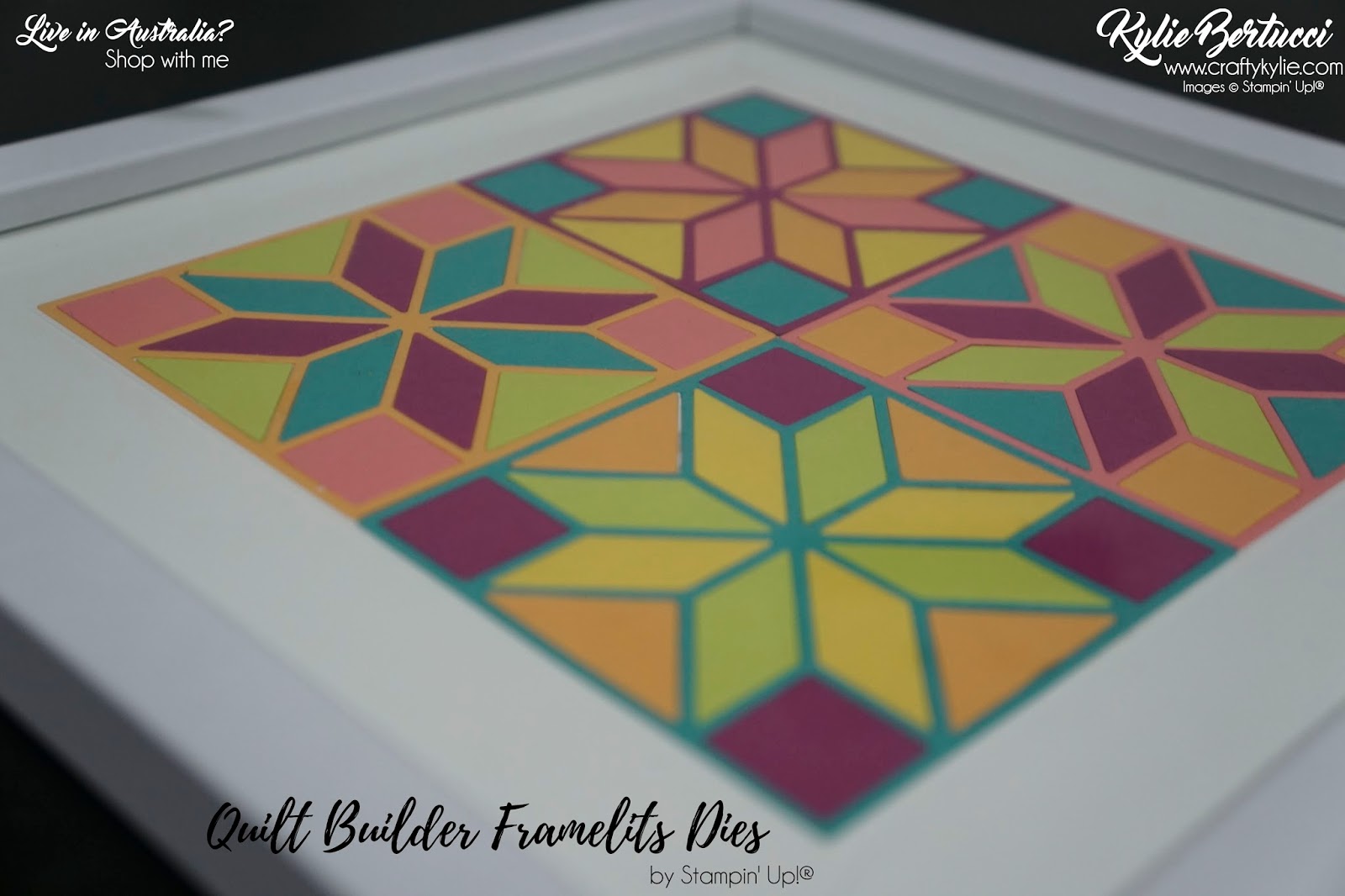 Quilt Builder Framelits Dies New Catalogue Project! Kylie Bertucci