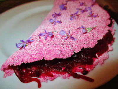 Crepe Fit de Tapioca de Beterraba(sem Glúten/lactose)