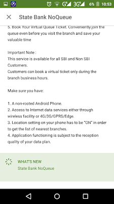 SBI NoQueue Details SBI NoQueue Details