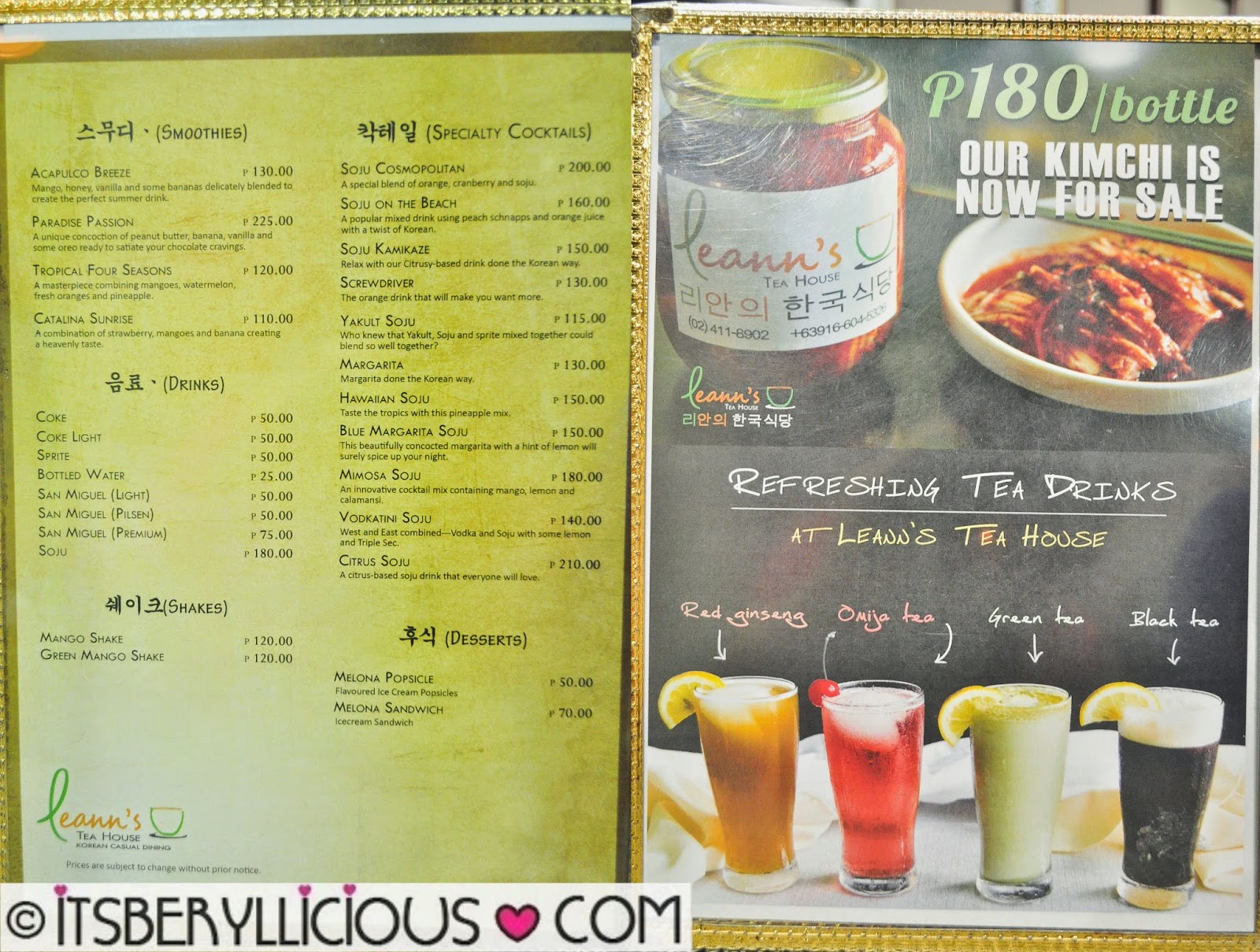 Leann's Tea House- Homestyle Korean Grill and Restaurant ...