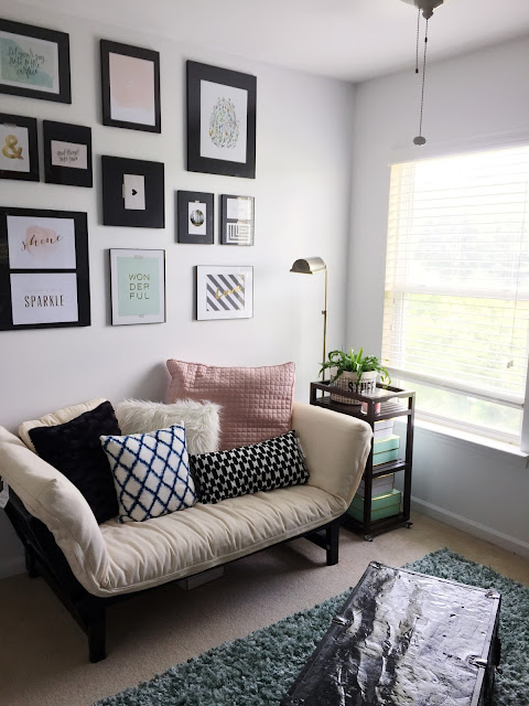 Behind the Big Green Door Beautiful Home Office Makeover #BBGD