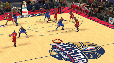 2014 NBA All-Star Game New Orleans Court