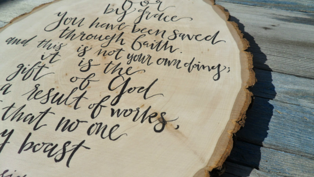 Decorar con rodajas de madera