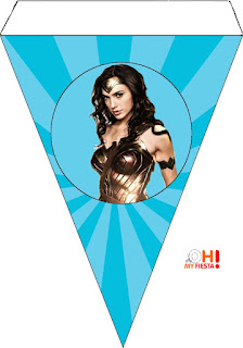 Banderín de la Película de la Mujer Maravilla para Imprimir Gratis. Banderín de la Película de la Mujer Maravilla para Imprimir Gratis.