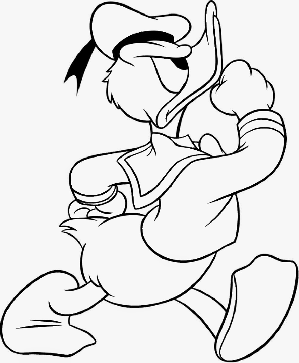 Coloring Blog for Kids: Donald Duck Coloring pages