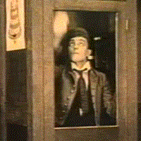 Buster Keaton haciendo de las suyas