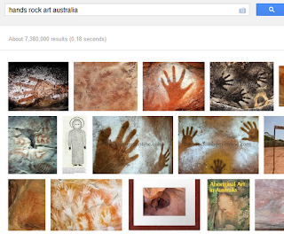hands in Australian Rock Art