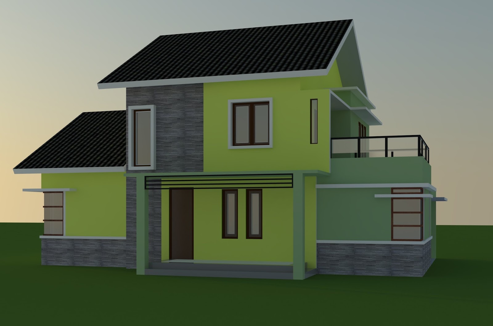 Desain Rumah Menawan Dua Lantai Jasa Desain Gambar Rumah Minimalis Online Murah Harga Terjangkau