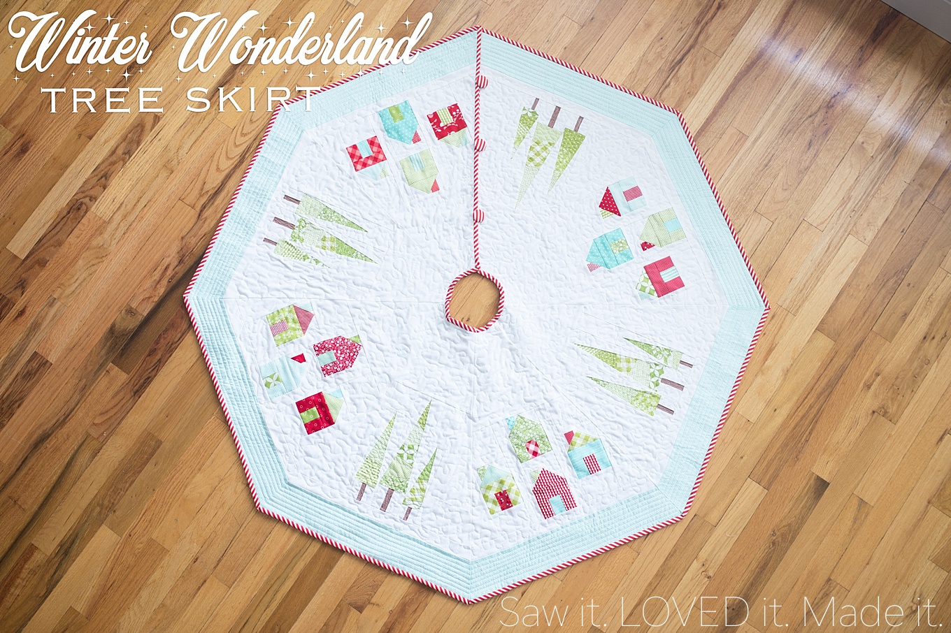 Winter Wonderland Christmas Tree Skirt Saw it. LOVED IT. Made it.