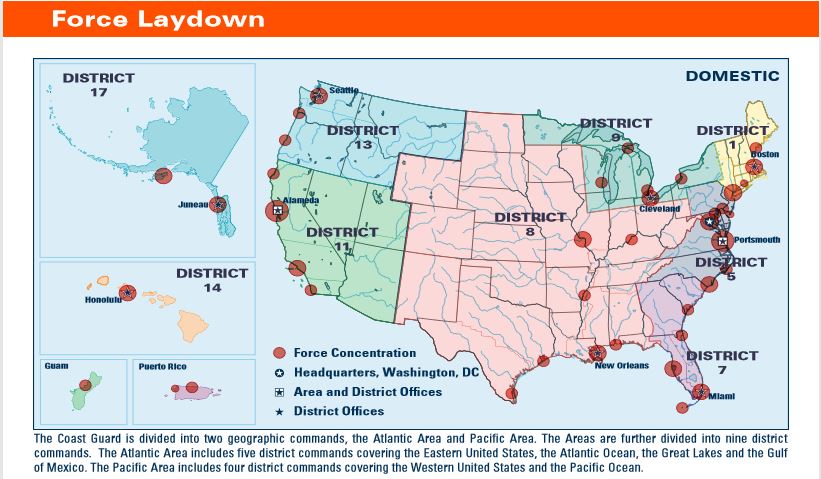 Coast Guard Air Stations Map