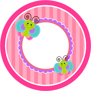 Funny Butterfly, Toppers or Free Printable Candy Bar Labels.